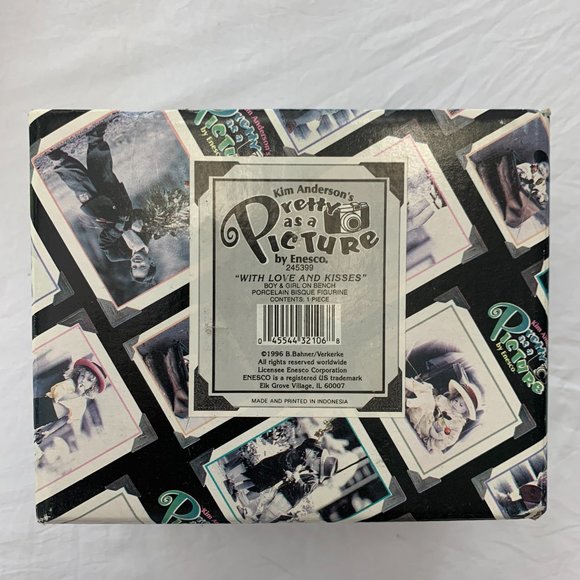 Pretty as a Picture Figurine With Love and Kisses Collectable Vintage Valentine - Picture 6 of 8